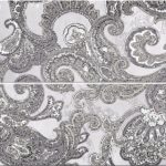 Плитка Azori «Sfumato» панно Grey Paisley 50.5х40.2 (2 шт.)