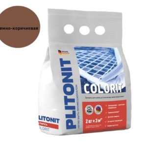 Затирка Plitonit Colorit темно-коричневая 2 кг Затирка Plitonit Colorit темно-коричневая 2 кг