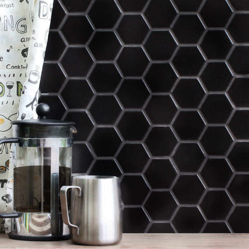 Керамическая мозаика Starmosaic “Homework” Hexagon Small Black Matt (сетка 27.8Х26.5Х0.6 см) Керамическая мозаика Starmosaic “Homework” Hexagon Small Black Matt (сетка 27.8Х26.5Х0.6 см)