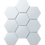 Керамическая мозаика Starmosaic “Homework” Hexagon Big White Matt (сетка 29.5Х25.6Х0.6 см)