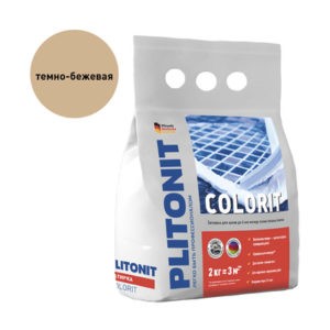 Затирка Plitonit Colorit темно-бежевая 2 кг Затирка Plitonit Colorit темно-бежевая 2 кг