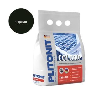 Затирка Plitonit Colorit черная 2 кг