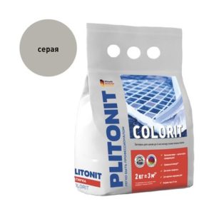 Затирка Plitonit Colorit серая 2 кг