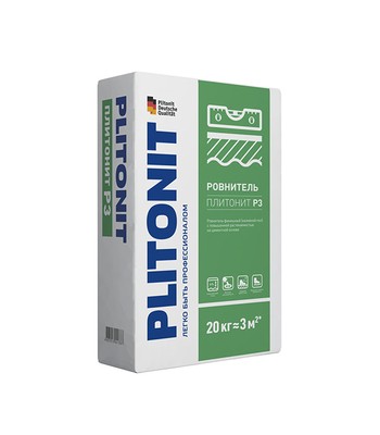 Ровнитель (наливной пол) финишный Plitonit Р3 самовыравнивающийся 20 кг Ровнитель (наливной пол) финишный Plitonit Р3 самовыравнивающийся 20 кг
