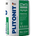 Ровнитель (наливной пол) финишный Plitonit Суперфиниш самовыравнивающийся быстротвердеющий 20 кг