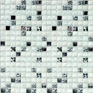 Стеклянная мозаика Bonaparte Crystal white (сетка 30Х30Х0.8 см) Стеклянная мозаика Bonaparte Crystal white (сетка 30Х30Х0.8 см)
