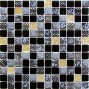 Стеклянная мозаика Bonaparte Domino (сетка 30Х30Х0.6 см)
