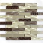 Стеклянная мозаика Bonaparte Optima brown (сетка 30Х30Х0.6 см)
