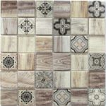 Стеклянная мозаика Bonaparte Rabat beige (сетка 30Х30Х0.6 см)