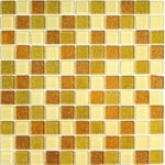 Стеклянная мозаика Bonaparte Shine Gold (сетка 30Х30Х0.4 см)