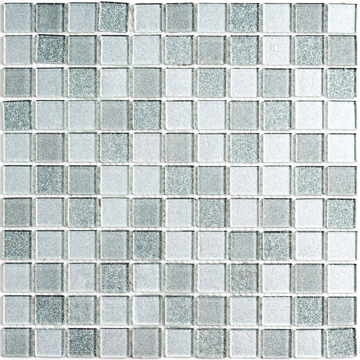 Стеклянная мозаика Bonaparte Shine Silver (сетка 30Х30Х0.4 см) Стеклянная мозаика Bonaparte Shine Silver (сетка 30Х30Х0.4 см)
