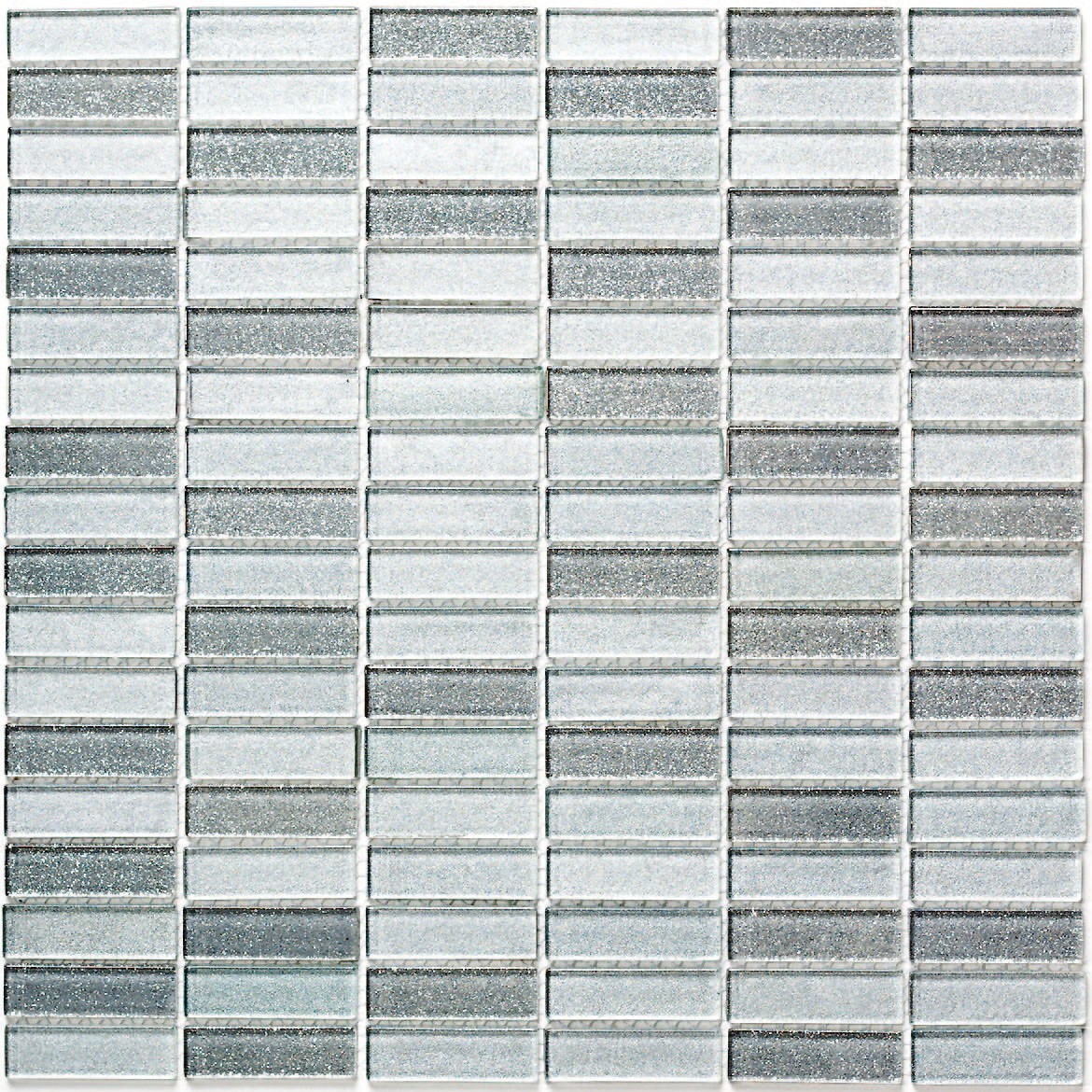 Стеклянная мозаика Bonaparte Silver Light (сетка 30Х30.5Х0.4 см) Стеклянная мозаика Bonaparte Silver Light (сетка 30Х30.5Х0.4 см)