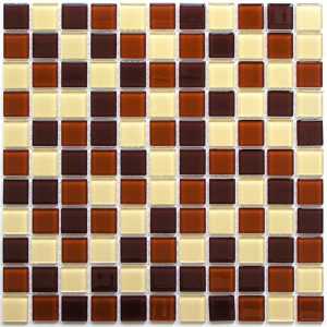 Стеклянная мозаика Bonaparte Toffee mix (сетка 30Х30Х0.4 см)