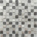 Стеклянная мозаика Bonaparte Trend Silver (сетка 30Х30Х0.4 см)