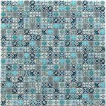 Стеклянная мозаика Bonaparte Xindi Blue (сетка 30Х30Х0.6 см)
