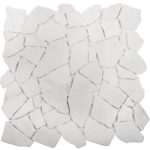 Каменная мозаика Starmosaic “Wild Stone” SPLIT WHITE MATT (сетка 30.5Х30.5Х0.7 см)