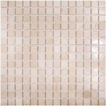 Каменная мозаика Starmosaic “Wild Stone” CREMA MARFIL POLISHED (сетка 30.5Х30.5Х0.4 см)