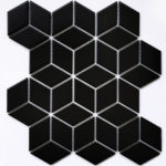 Керамическая мозаика Bonaparte Landa Black matt (сетка 26.7X30.9Х0.6 см)