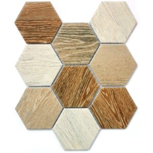 Керамическая мозаика Bonaparte Wood comb (сетка 29.5X25.6Х0.6 см)
