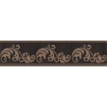 Бордюр KERAMA MARAZZI «Версаль» коричневый обрезной STG\B610\11129R (30Х7.2Х0.9 см)