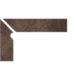 Плинтус для ступеней Interbau & Blink «Nature Art»118 Lava Schwarz, левый, 2 части