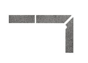 Плинтус для ступеней Interbau & Blink «Alpen» 058 Антрацит, правый, 3 части Плинтус для ступеней Interbau & Blink «Alpen» 058 Антрацит, правый, 3 части