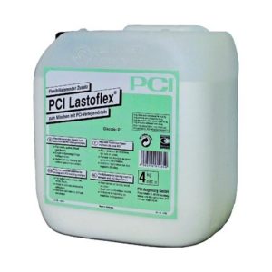 Жидкая добавка для повышения эластичности и адгезии клеев PCI Lastoflex канистра 4 кг Жидкая добавка для повышения эластичности и адгезии клеев PCI Lastoflex канистра 4 кг